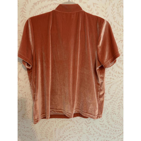 FALL CLEARANCE Madewell Velvety Peach Top with Tie-Detail - Picture 5 of 6